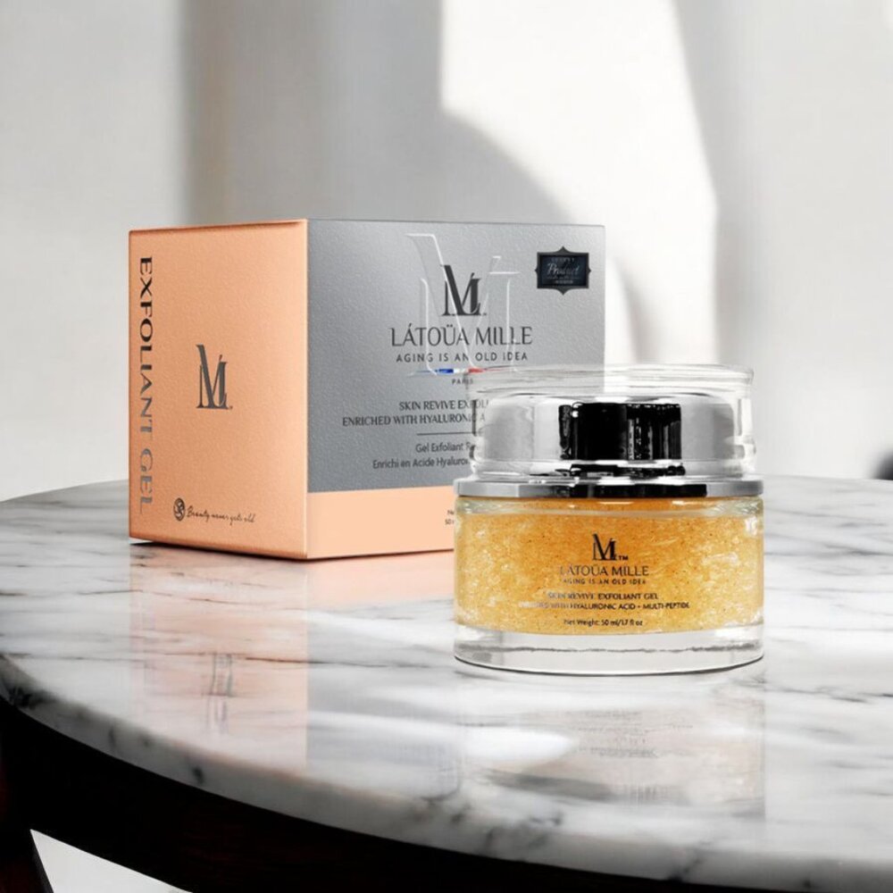 Latoua Mille Skin Revive Exfoliant Gel with Hyaluronic Acid and Multi-peptides